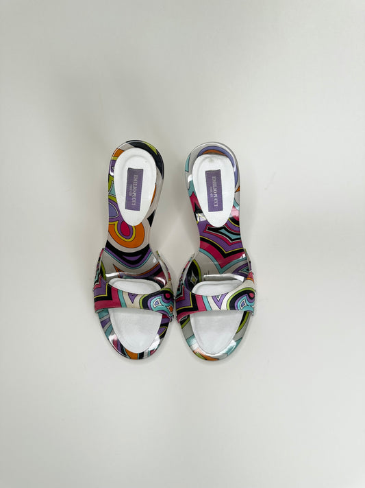 Pucci Satin Sandals 36.5