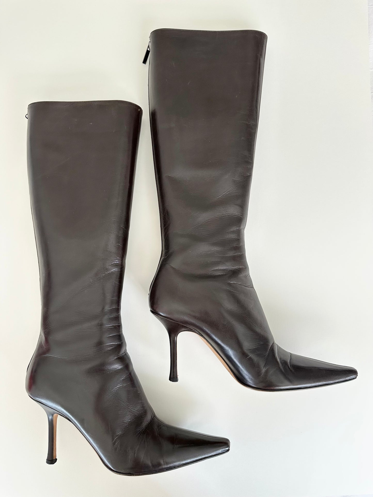 Jimmy Choo Brown Leather Boots 40