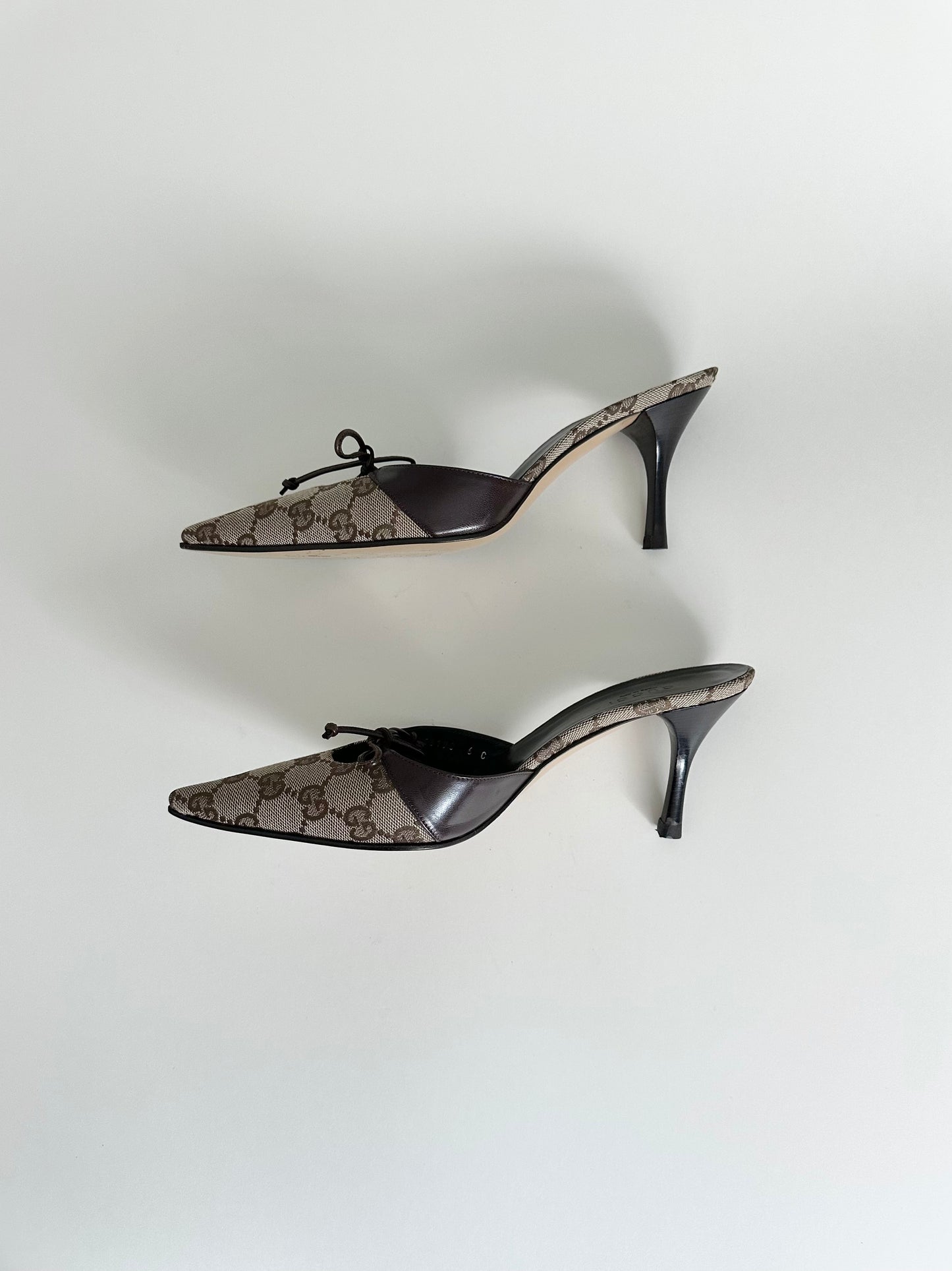 Gucci Monogram Mules US 6