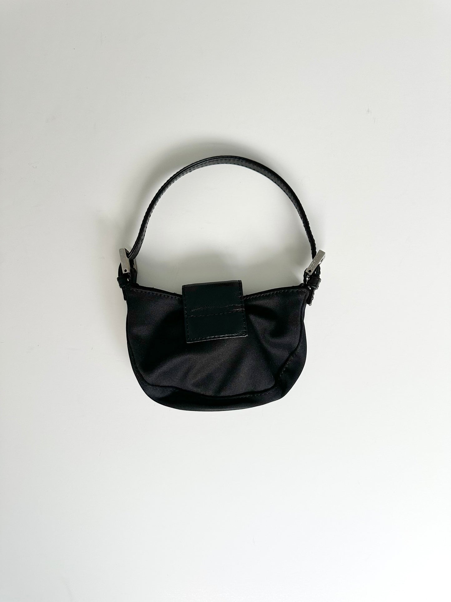 Fendi Black Mini Croissant