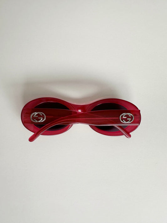 Gucci Red Logo Sunglasses