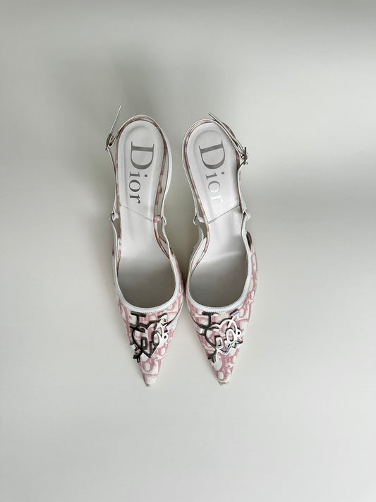 Dior 'I Love Dior' Slingbacks 37.5