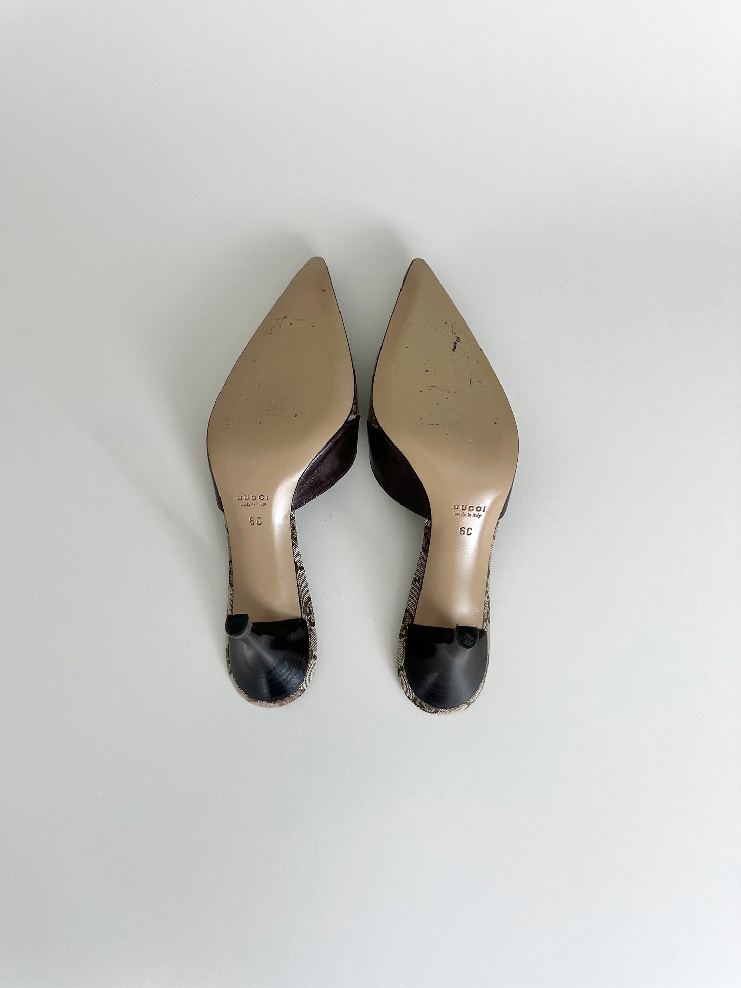 Gucci Monogram Mules US 6