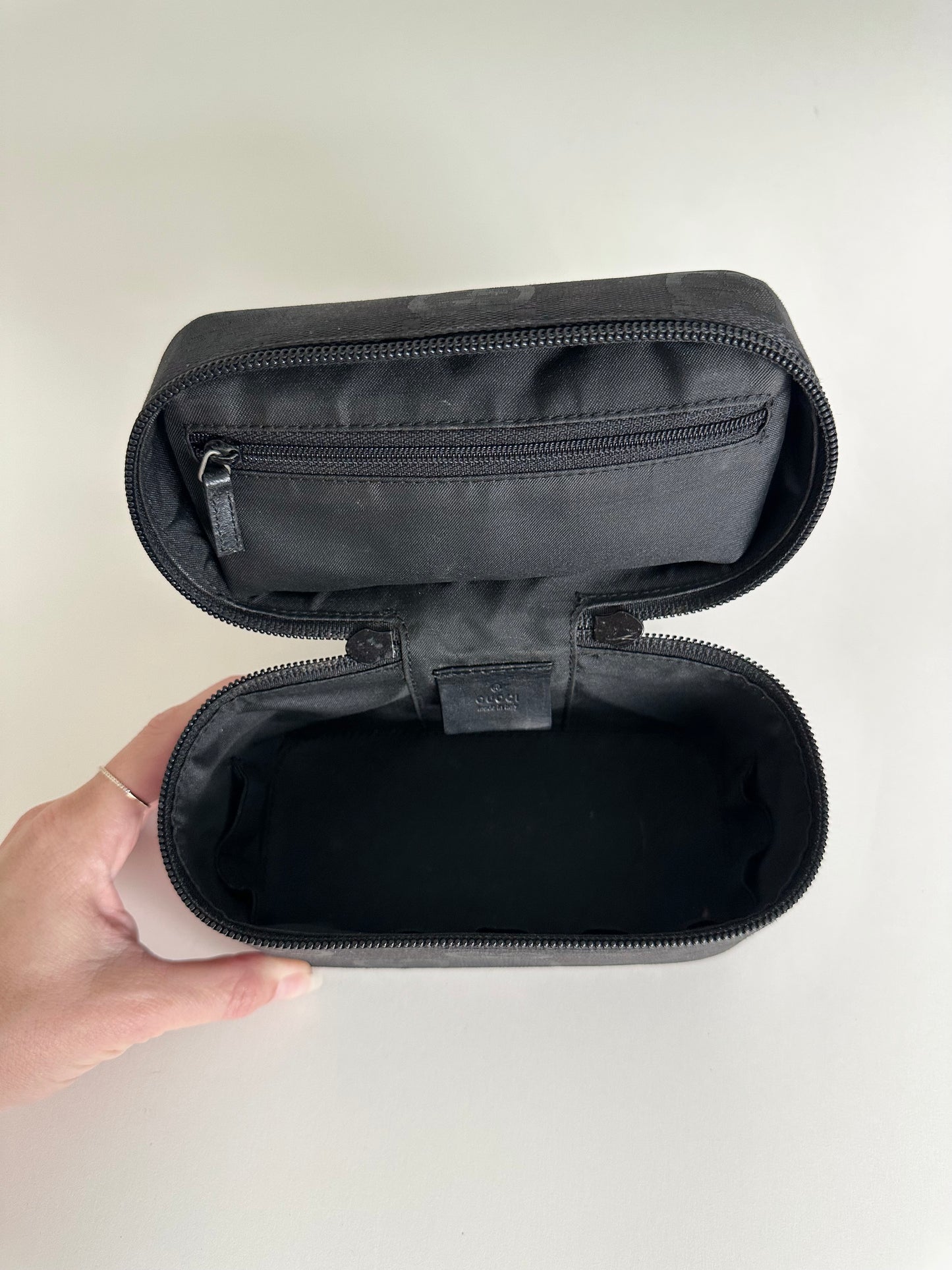 Gucci Black Monogram Vanity