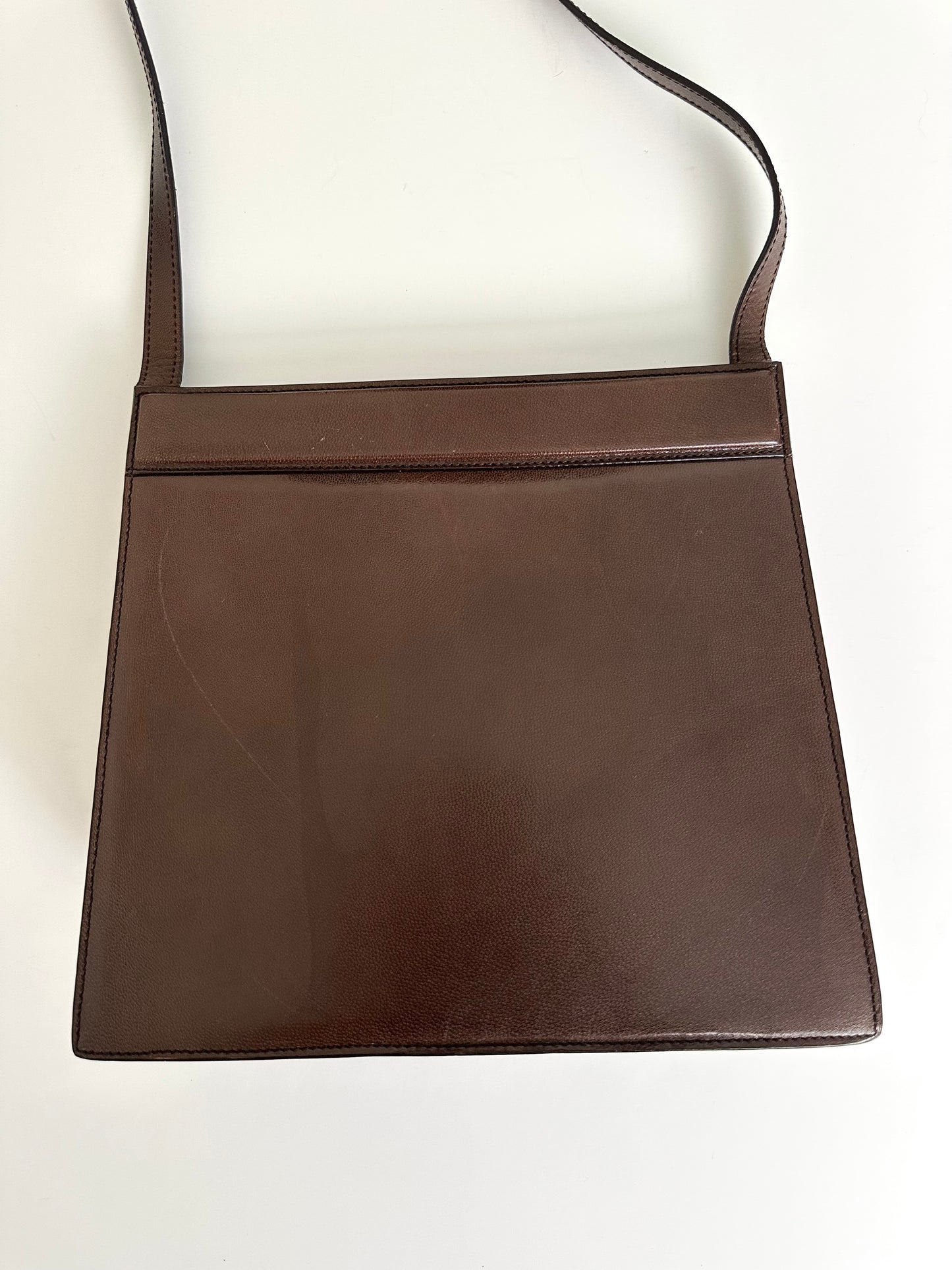 Gucci Brown Leather G Lock Bag