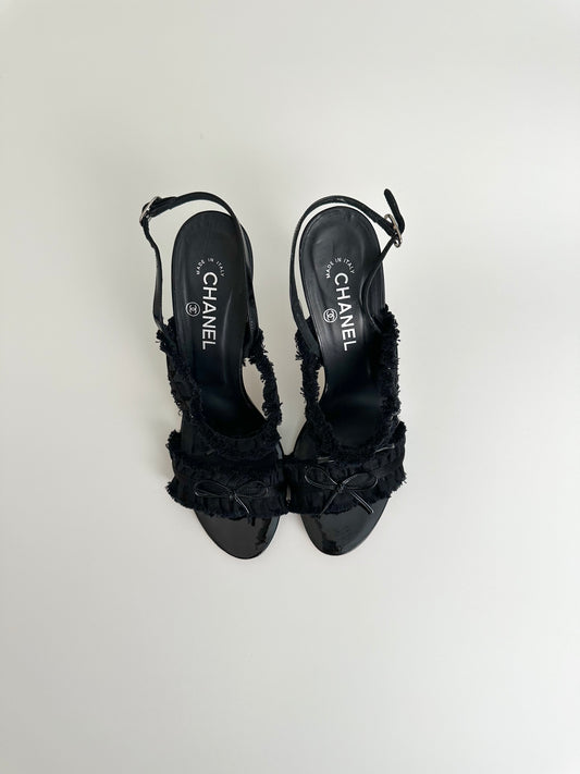 Chanel Ruffle Sandals 42