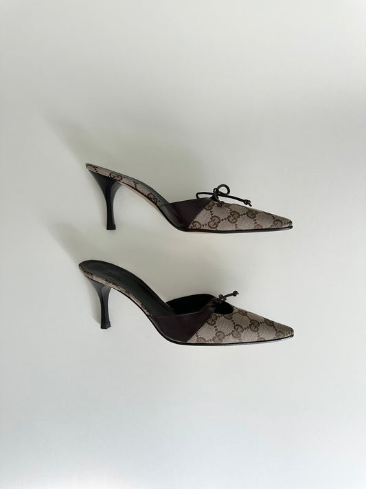 Gucci Monogram Mules US 6