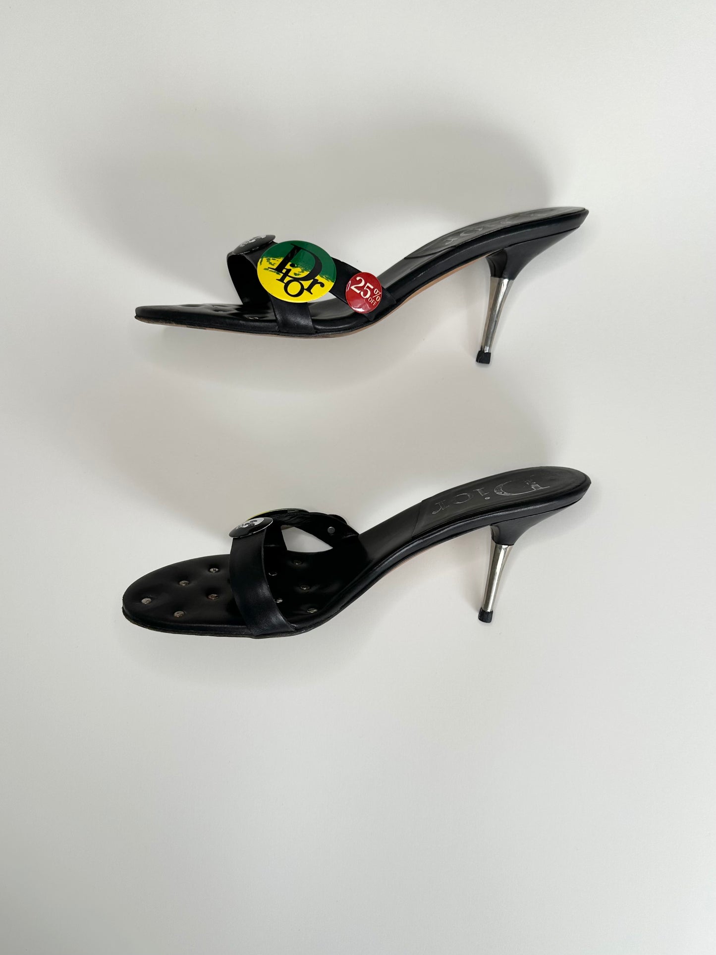 Dior Black Victim Sandals 37