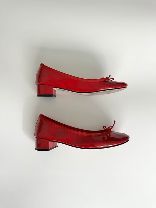 Repetto Red Camille Ballet Pumps FR 38