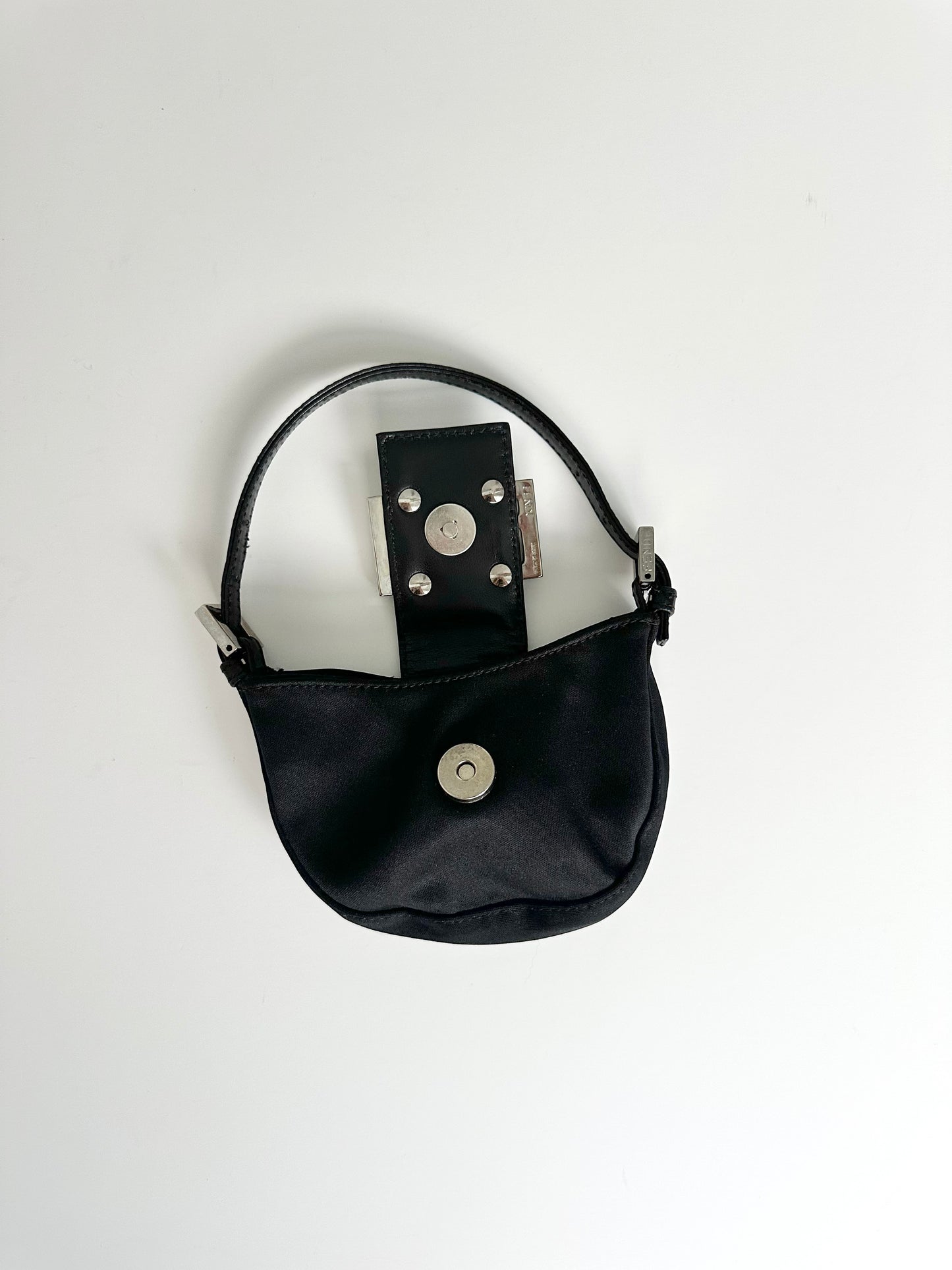 Fendi Black Mini Croissant