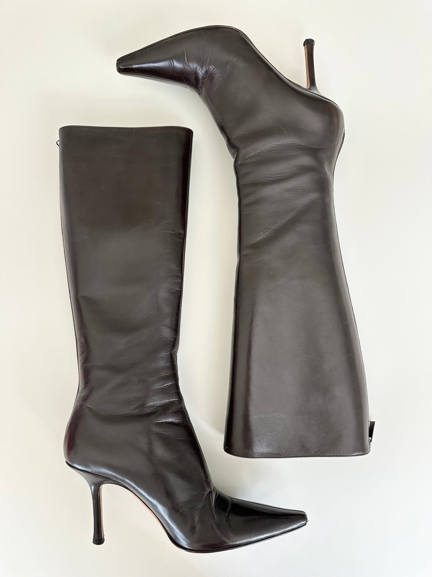 Jimmy Choo Brown Leather Boots 40