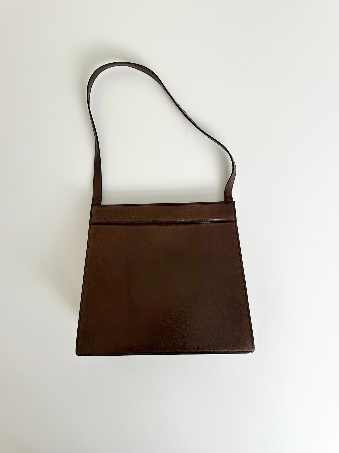 Gucci Brown Leather G Lock Bag