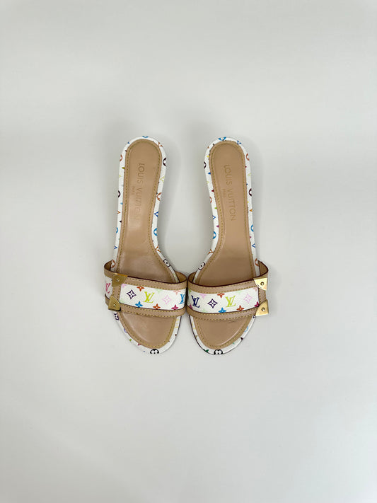 Louis Vuitton Monogram Multicolor Sandals 38