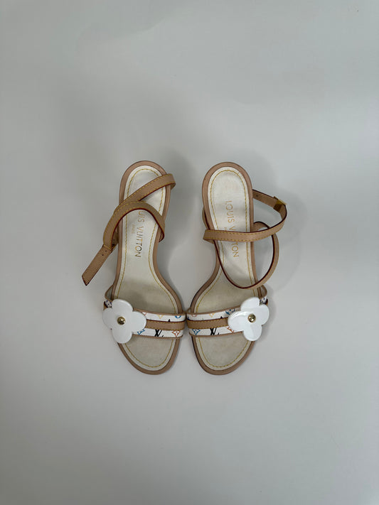 Louis Vuitton Multicolor Strappy Sandals 37