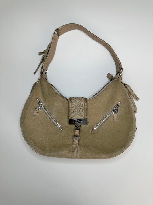 Dior Beige Suede Admit It Bag