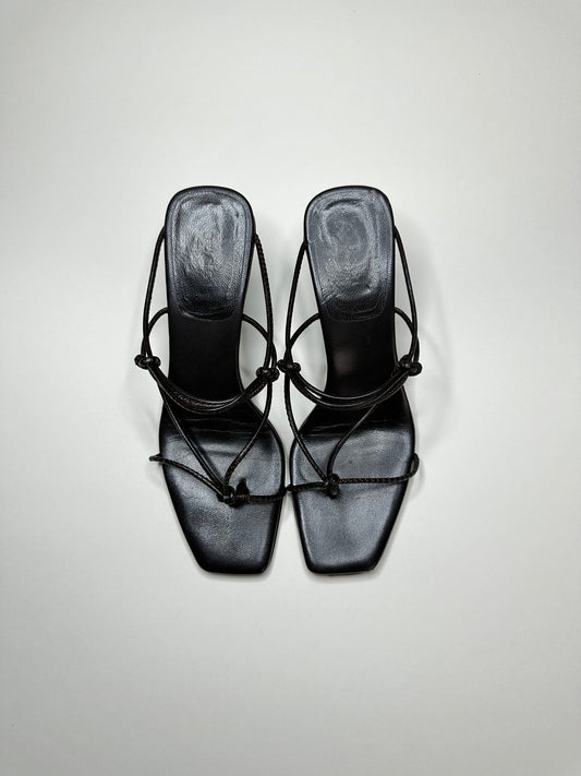 Gucci Brown Bamboo Sandals 36